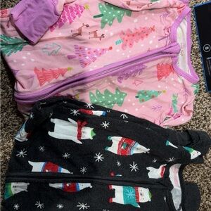 Little Sleepies Pink and Black Kids Pajamas